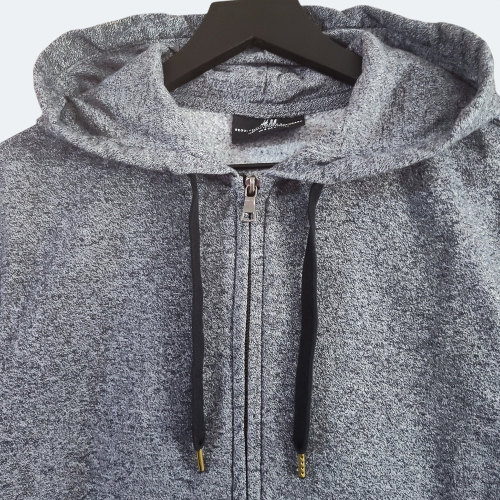 H&M Men's Full Zip Sweatshirt Hoodie Size Small - Picture 2 of 7